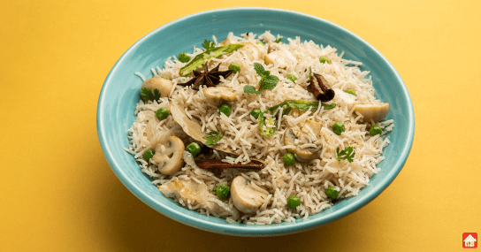 Mushroom-Dum-Biryani--mouth-watering-flavours