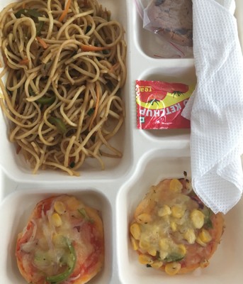 Coin Pizza With Hakka Noodles With Brownies (Meal Combo)