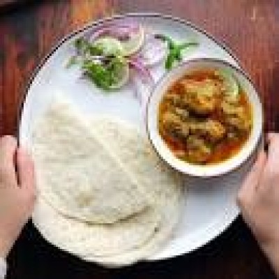 Rice Rotla  (2) With Sev Bhaji Or Bengan Bharta