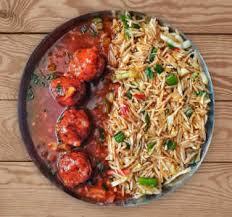 Chinese Combo  Meal Noodles And Dry Manchurian
